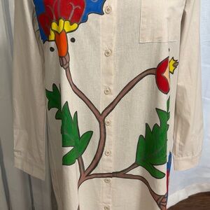 Colorful Floral Midi Dress